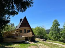 Chalet du Fayard - jacuzzi avec vue et détente en pleine nature, хотел близо до La Planche des Belles Filles Ski School, Belfahy