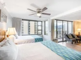 Breezy 12th Floor Waikiki Condo with FREE Parking