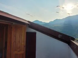 Spacious mountain view attic apartment