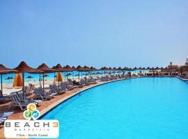شاليه مارسيليا بيتش 3 - Marselia Beach 3 Chalet, hotel en Dawwār Muḩammad Abū Shanab