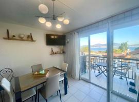Appartement cosy, vue mer à 5 min à pied de la mer, khách sạn ở Grosseto-Prugna