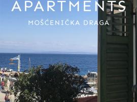 Placa Apartments, smještaj uz plažu u Mošćeničkoj Dragi