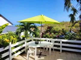 Studio agréable avec vue sur la mer à Marigot - 30 m² + Jardin.