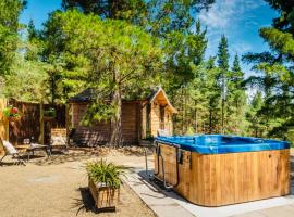 Rustic cabin with hot tub - Homewood Forest Retreat, bed & breakfast i Alexandra