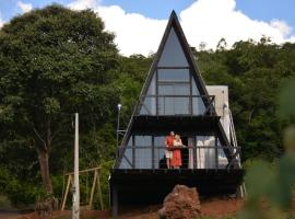 Refúgio das Uvas * Cabana da Pedra, casa rústica em Frederico Westphalen