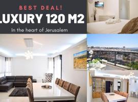 Luxury 120m2 in city center, Best location!, luxury hotel sa Jerusalem