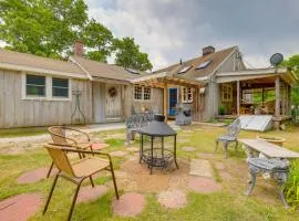 Yard and Fire Pit Unique Cape Cod Home in Brewster