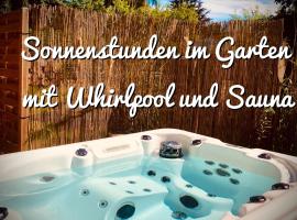 GartenLoft mit Outdoor Whirlpool und Garten、Petershagenのバケーションレンタル