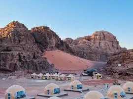 Golden sunset luxury camp