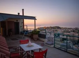 Rooftop with sea view in Central Rethymno