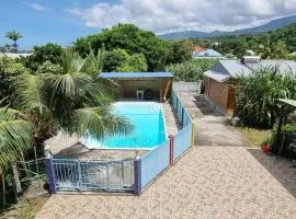 Bungalow avec vue Soufrière avec piscine