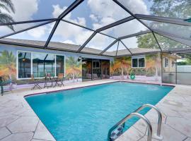 Cape Coral Vacation Rental with Private Pool and Lanai、ケープコーラルのコテージ