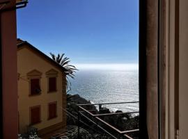 Flat with sea view and garden, hotel Framurában
