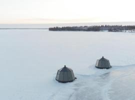 Vikajärvi Lake View Experience Igloos, отель в Рованиеми, рядом находится Misi