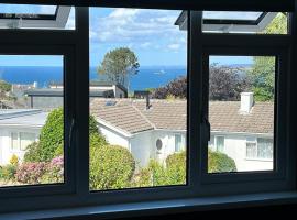 Godrevy Lighthouse View, Carbis Bay, St Ives, free parking near beach, pet-friendly hotel in Carbis Bay