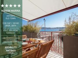 MAISON MARINA - Absoluty Antibes - New-Luxury old Antibes - 1st Row Sea View Terrace – luksusowy hotel w mieście Juan-les-Pins