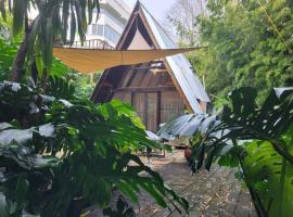 A-frame Studio in Parnell, chalé alpino em Auckland