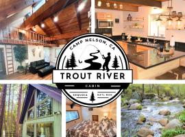 Trout River Cabin - Secluded Riverfront Adventure, готель з парковкою 