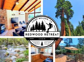 Redwood Retreat, Mountains, Adventure and Nature، فندق رخيص في Ponderosa