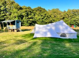 Tin and Canvas Glamping Pickering, Carry on Canvas Bell Tent, luxury tent in Pickering