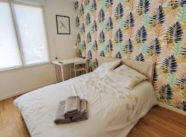 Chambre Aven avec salle de bains privative dans une résidence avec salon et cuisine partagés, hotel a Brest