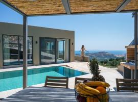 Sigma Villa, Private Swimming Pool Garden, Panoramic Sunset, hotel with parking in Rethymno