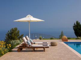 Avraam Sunset Villas with Private Heated Pools by Imagine Lefkada, family hotel in Kalamitsi