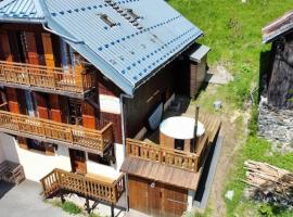 CHALET LA RIOULE 16 pers, hytte i Doucy