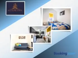 Swan House Stunning 1 bed Apartment By ALL ELITE STAYS - near Liverpool city centre - Sleeps 4 - Free Parking
