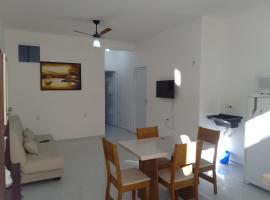 Apartamento Lua 3 - Quarto e Sala com Varanda e cozinha americana na praia do preá-Ce, hotel Preában