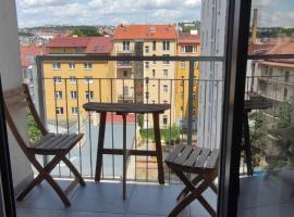 Brand new two room apartment #64 in Elite Rezidence with free secure parking, hotel near Palmovka Metro Station, Prague