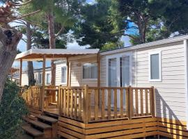 Mobil Home (Clim, TV)- Camping Falaise Narbonne-Plage 4* - 003, campsite in Narbonne-Plage