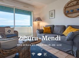 Ziburu Mendi - Appartement Calme, Vue Mer, Parking - WiFi, sewaan penginapan tepi pantai di Ciboure