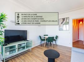Modern&Confort Fully Furnish Apartment ⭑ La Défense ⭑Champs Elysées⭑ RER A & L, apartment in Maisons-Laffitte