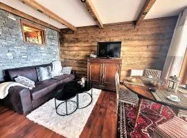 Charmant pied des pistes avec balcon et cheminée, linge inclus - FR-1-267-258