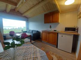 small camping cabbin with shared bathroom and kitchen near by, pet-friendly hotel in Hattfjelldal