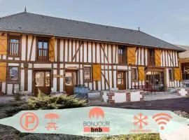 Maison Calme 14 personnes, piscine, jardin et parking