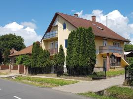Großes Ferienhaus Plattensee Balaton - nyaraló ház 6 szobával, 5 fürdőszobával, 3000 nm, hotel in Szólád