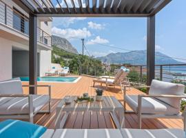 NEW Seaview Villa Calma with Jacuzzi, Media room, hytte i Duće