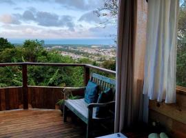 Studio Good Vibes com Jacuzzi e vista para o mar chacarailhadamagia, hotelli kohteessa Florianópolis