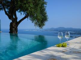 Corfu Infinity View Apartment, מלון בSpartýlas