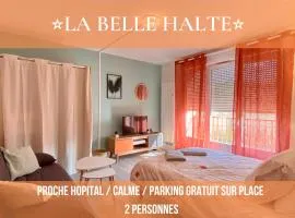 T2 cosy proche hôpital + parking gratuit sur place