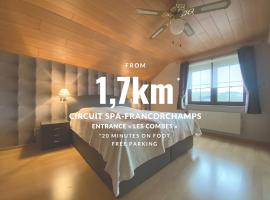 2 - Cozy Stay Near Circuit Spa-Francorchamps - Only 20 Minutes on Foot - Parking free, hotell i Malmedy