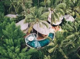 Harmony House, Bamboo House with Pool view