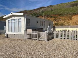 Static Caravan on the Jurassic coast at Freshwater Beach Holiday Park, hotel with pools in Burton Bradstock