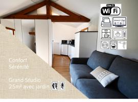 Studio * Confort * Sérénité * La halte du Pèlerin，伊薇特河畔比爾的自炊式住宿