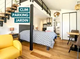 Studio indépendant, calme, avec parking privé et grand jardin, proche de Toulouse