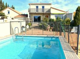 Grande villa neuve avec piscine près mer et Sète, hôtel à Balaruc-les-Bains