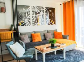 Appartement nouveaux quartier Bologne à deux pas de Mosson, WiFi, climatisation et parking gratuit, hôtel à Montpellier près de : Golf de Fontcaude
