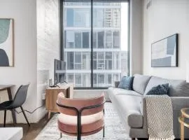 River North 1br w gym lounge roof nr Riverwalk CHI-900